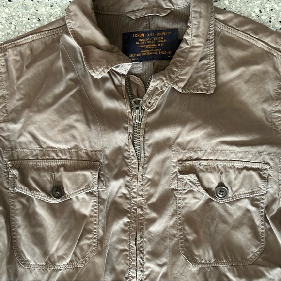 J. Crew Men's Brown Military Field Jacket - Picture 3 of 6